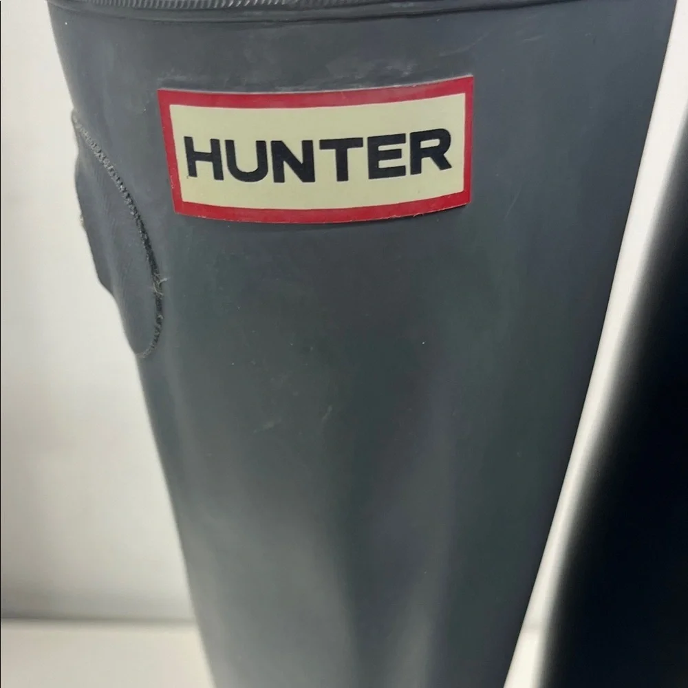 HUNTER Women’s Original Tall Hunter Boots in Grey Size 5